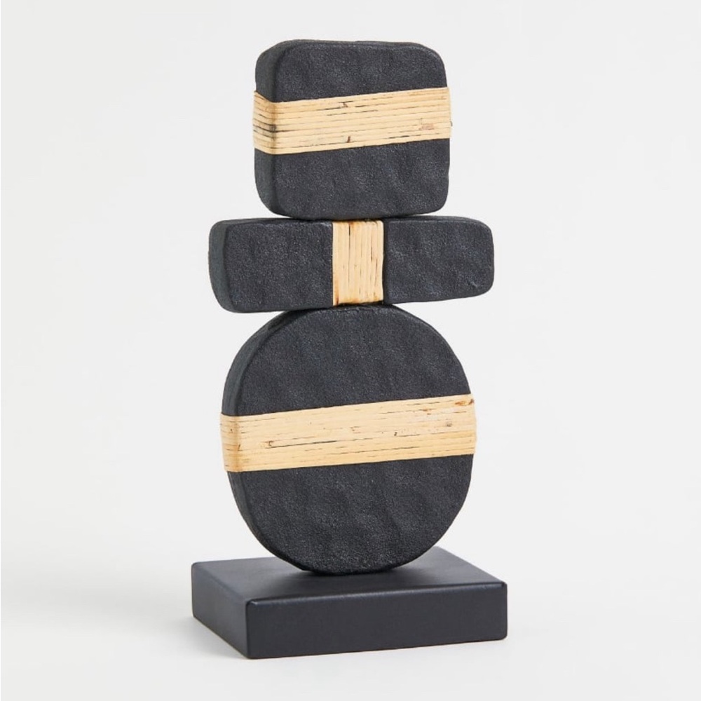 H&M metal and rattan sculpture